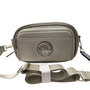 CXL by Christian Lacroix Eve Pebble Camera Bag – Pewter